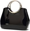 hoxis structured shoulder handbag satchel women's handbags & wallets in satchels logo