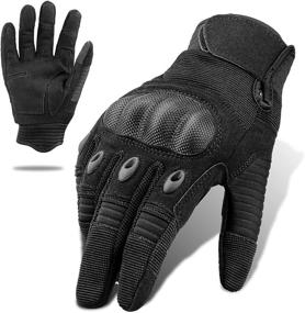 img 4 attached to 🧤 Tactical Full Finger Touchscreen Gloves - Ideal for Motorcycle, Military Training, Army Shooting, and Outdoor Activities