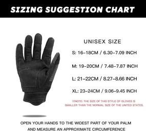 img 3 attached to 🧤 Tactical Full Finger Touchscreen Gloves - Ideal for Motorcycle, Military Training, Army Shooting, and Outdoor Activities