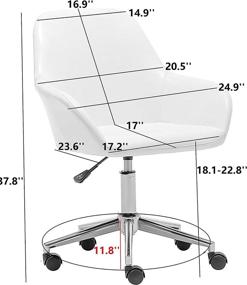 img 1 attached to BTEXPERT Swivel Adjustable Leather Leathersoft