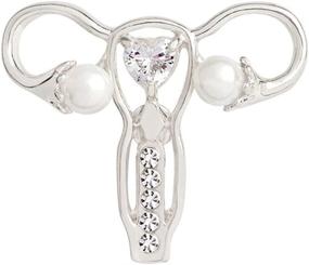 img 1 attached to 🌸 Uterus Brooch with Delicate Pearls – Ideal for Nurses, Doctors, Medical Students, and Chemistry Graduates