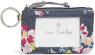 👜 vera bradley women's wallet lighten up zip id case, ditsy dot: sleek and compact essential for everyday use logo
