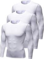 🌈 optimized queer men's long sleeve compression shirt: baselayer sports thermal tops for enhanced performance logo