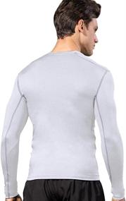 img 2 attached to 🌈 Optimized Queer Men's Long Sleeve Compression Shirt: Baselayer Sports Thermal Tops for Enhanced Performance