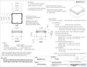 img 1 attached to 🔒 BUD Industries NBB 22240 Plastic Indoor Enclosure - Premium Quality for Ultimate Protection