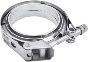 img 4 attached to 🔩 EVIL ENERGY 3.5 Inch Stainless Steel V Band Clamp: Quick Release, Male-Female Flange for Exhaust System