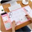 large size mouse pad anti-slip desk mouse mat waterproof desk protector mat with with phone stand logo