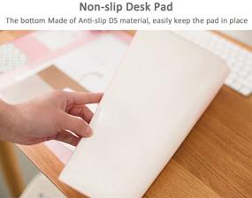 img 1 attached to Large Size Mouse Pad Anti-Slip Desk Mouse Mat Waterproof Desk Protector Mat With With Phone Stand