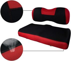 img 1 attached to 🏌️ NOKINS Golf Cart Y Type Seat Cover Kit: Easy-to-Install Yamaha Drive Front Row Original Seat Cushion Protector for Maintaining the Fresh Look of Your Cart