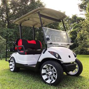 img 3 attached to 🏌️ NOKINS Golf Cart Y Type Seat Cover Kit: Easy-to-Install Yamaha Drive Front Row Original Seat Cushion Protector for Maintaining the Fresh Look of Your Cart