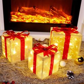 img 4 attached to ATDAWN Lighted Christmas Decorations Transparent Seasonal Decor