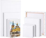 🎨 uratot 9 pieces blank canvas panels: assorted sizes for creative artistic painting projects logo