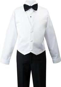 img 2 attached to Spring Notion Modern Tuxedo Black Burgundy Boys' Clothing