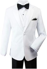 img 3 attached to Spring Notion Modern Tuxedo Black Burgundy Boys' Clothing