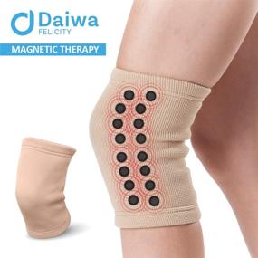 img 2 attached to 💪 Daiwa Felicity Knee Compression Sleeve: Effective Support for Arthritis, Joint Pain, and Injury Recovery - for Men and Women"