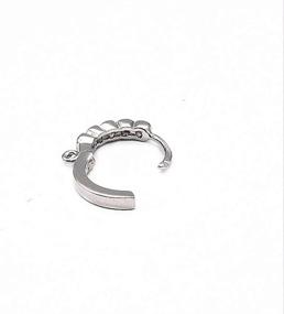 img 2 attached to 💎 925 Sterling Silver Round Leverback Earring Hooks - Pack of 20, Dangle 5 Created Diamonds - Perfect for DIY Earrings Making - SS484