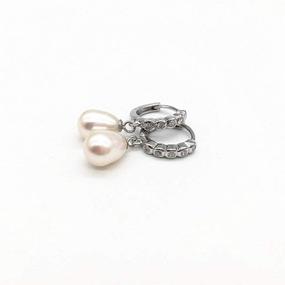 img 3 attached to 💎 925 Sterling Silver Round Leverback Earring Hooks - Pack of 20, Dangle 5 Created Diamonds - Perfect for DIY Earrings Making - SS484