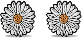 img 4 attached to Daisy Stud Earring: Exquisite Blossom Jewelry for Women & Girls