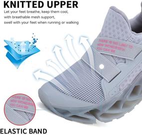 img 3 attached to 👟 Athletic Running Shoes for Girls - Breathable, Comfortable, Non-Slip