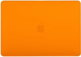 img 2 attached to Se7enline MacBook Air 13 inch Case 2021/2020/2019/2018 - Frosted Hard Shell Protective Cover for Mac Air 13-Inch with Retina Touch ID - A1932/A2337/A2179 - Orange