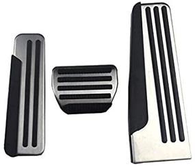img 3 attached to 🚘 Enhance Your Infiniti Driving Experience with JessicaAlba Stainless Steel Gas Fuel Brake Foot Rest Pedal Cover Pads Mats for Q50, Q60, Q70, QX70, G25, G35, G37, M25, EX, FX - Car Styling