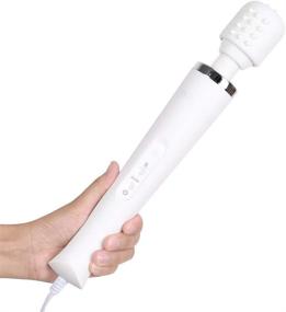 img 4 attached to 💆 Newversion Rechargeable Wand Massager - Handheld Back and Neck Massager for Muscle Aches and Body Relaxation.