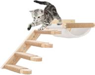 🐱 expand your cat's territory with the wooden cat wall furniture: a wall-mounted cat hammock with sisal scratching, climbing shelves & perch bed for optimal kitty comfort and entertainment logo