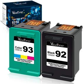 img 4 attached to 🖨️ Valuetoner Remanufactured Ink Cartridges for HP 92 &amp; 93 C9513FN C9362WN C9361WN - Photosmart 7850 C3150 C3180, Deskjet 5440 5420, PSC 1510 2525 Printer (1 Black, 1 Tri-Color, 2 Pack)