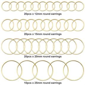 img 3 attached to 🔗 Versatile 70pcs Earrings Beading Hoop Kit - Perfect for DIY Jewelry Making