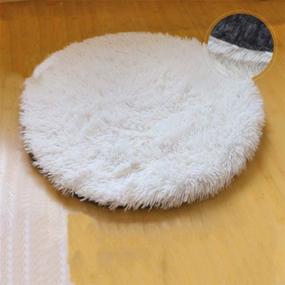 img 4 attached to 🐱 Vivi Bear Cat Bed: Extra Soft Round Pet Nest for Cats & Small-Medium Dogs - Comfortable, Washable & Cute!