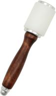 🔨 stormshopping leathercraft wooden handle nylon hammer - versatile mallet for wood carving, diy stamping, and leather crafts logo