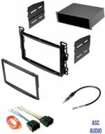 asc audio car stereo dash kit: designed for chevrolet pontiac saturn 🚗 vehicles | complete with wire harness & antenna adapter - check compatibility below logo