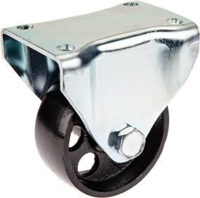 img 1 attached to 🔧 High-Quality Steelex D4176 3” Cast Iron Fixed Caster for SHOP FOX D2058A Mobile Bases