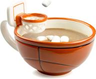 🏀 max'is creations 16 oz basketball mug/cup/bowl with built-in hoop logo