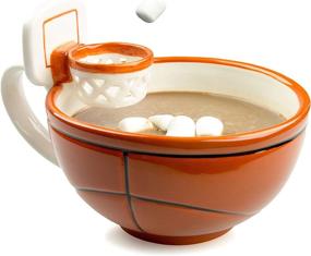 img 4 attached to 🏀 MAX'IS Creations 16 oz Basketball Mug/Cup/Bowl with Built-in Hoop