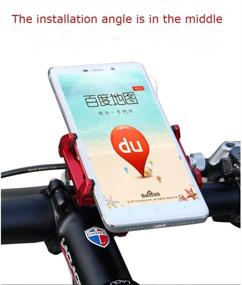 img 2 attached to GUB Bike Phone Mount Holder - Universal Adjustable Rotating Clamp for Mountain Bike & Motorcycle - Fits iPhone, Samsung Galaxy & Android - Black 88