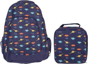 img 4 attached to 🦖 Dinosaur Insulated Backpack for Kids - Polyester Lunchbox Backpacks and School Bags