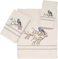 🏩 avanti linens love nest collection: luxurious 3-piece ivory towel set logo