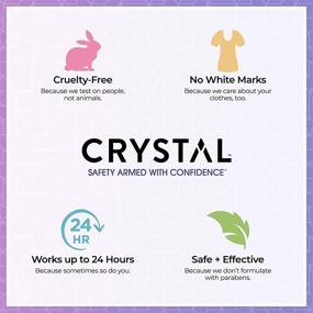 img 1 attached to ✨ CRYSTAL Lavender & White Tea Aluminum Free Mineral Deodorant Roll-On - Paraben Free, Certified Cruelty Free & Vegan - Long-lasting Odor Prevention for Women & Men Up to 24 Hours