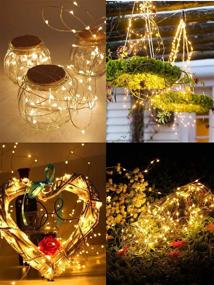 img 2 attached to 🌟 KAQ 2-Pack 300LED Super Bright Solar String Lights Outdoor (Upgraded Oversize Beads) 8 Modes Waterproof Fairy Lights - Ideal for Christmas, Wedding, Party Decor (Warm White)