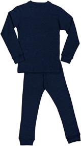 img 1 attached to 🔥 Stay Cozy Outdoors: Men's Long John Thermal Underwear Set