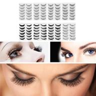 👁️ enhance your look with frcolor's 80 pairs of natural fake eyelashes: 8-style thick long eye lashes for women, lady, teenager, girls logo