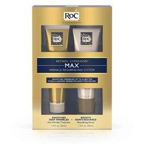 img 3 attached to RoC Retinol Correxion Max Wrinkle Resurfacing Anti-Aging Skin Care System with Retinol, Including Deep Wrinkle Treatment - 2 Components