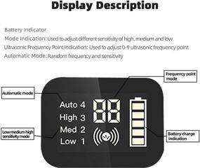 img 2 attached to 🐶 Adjustable Ultrasonic Dog Bark Control Device with LED Screen - Outdoor Anti Barking Device, Sonic Level Control, Ultrasound Silencer, No Bark Training Tool for Dogs - Enhanced Security and Control Device for Dogs