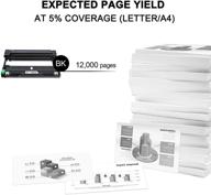 🖨️ high-quality black 1-pack toner bank compatible drum unit replacement for brother dr730 dr-730 dr 730 mfc-l2710dw mfc-l2750dw hl-l2370dw hl-l2395dw hl-l2350dw hl-l2390dw dcp-l2550dw mfc-l2750dwxl printer logo