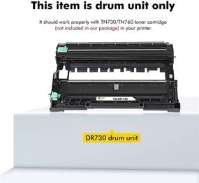 img 2 attached to 🖨️ High-Quality Black 1-Pack Toner Bank Compatible Drum Unit Replacement for Brother DR730 DR-730 DR 730 MFC-L2710DW MFC-L2750DW HL-L2370DW HL-L2395DW HL-L2350DW HL-L2390DW DCP-L2550DW MFC-L2750DWXL Printer