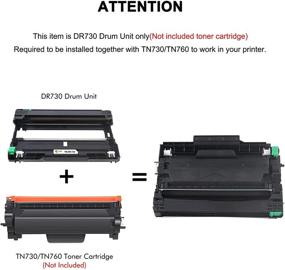 img 1 attached to 🖨️ High-Quality Black 1-Pack Toner Bank Compatible Drum Unit Replacement for Brother DR730 DR-730 DR 730 MFC-L2710DW MFC-L2750DW HL-L2370DW HL-L2395DW HL-L2350DW HL-L2390DW DCP-L2550DW MFC-L2750DWXL Printer