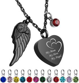 img 4 attached to Heart Cremation Urn Necklaces Waterproof