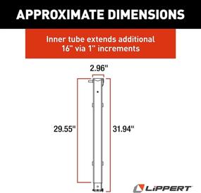 img 3 attached to 🛬 LCI 179014 Universal Fit Landing Gear - Follow Leg by Lippert Components