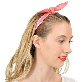 img 1 attached to Womens Vintage Versatile Neckerchief Scrunchie